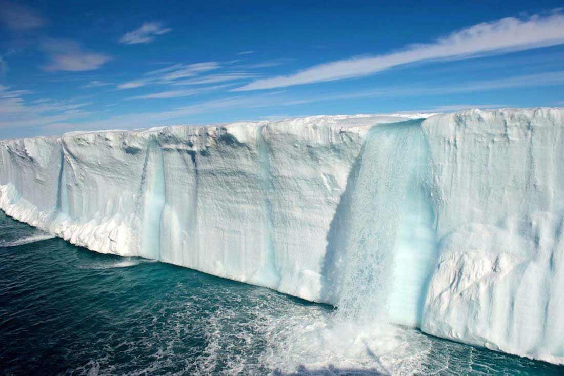 Photograph of a melting icepack